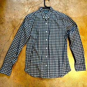 Bonobos Grey and black checkered dress shirt.